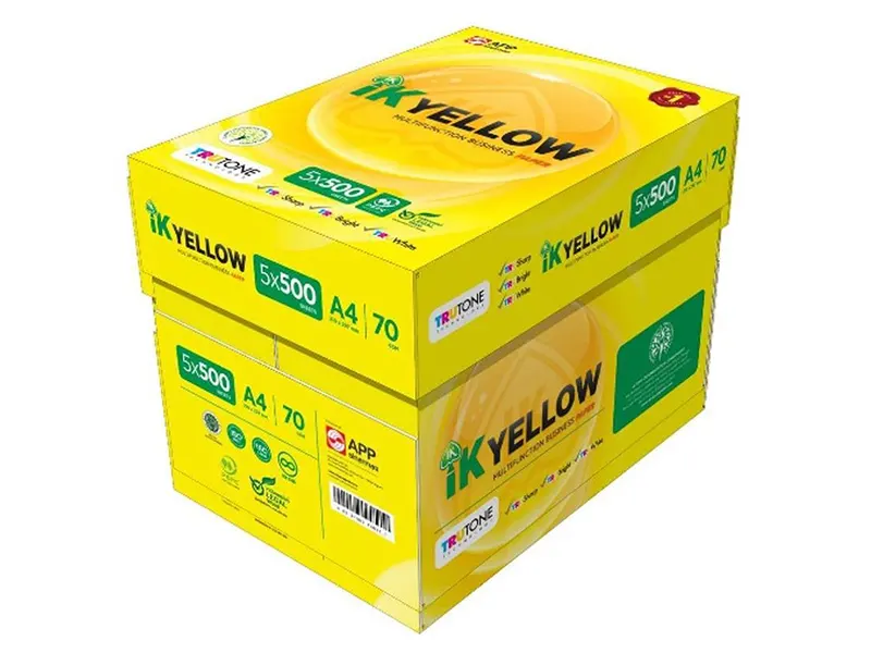 IK Yellow A4 Paper 70gsm
